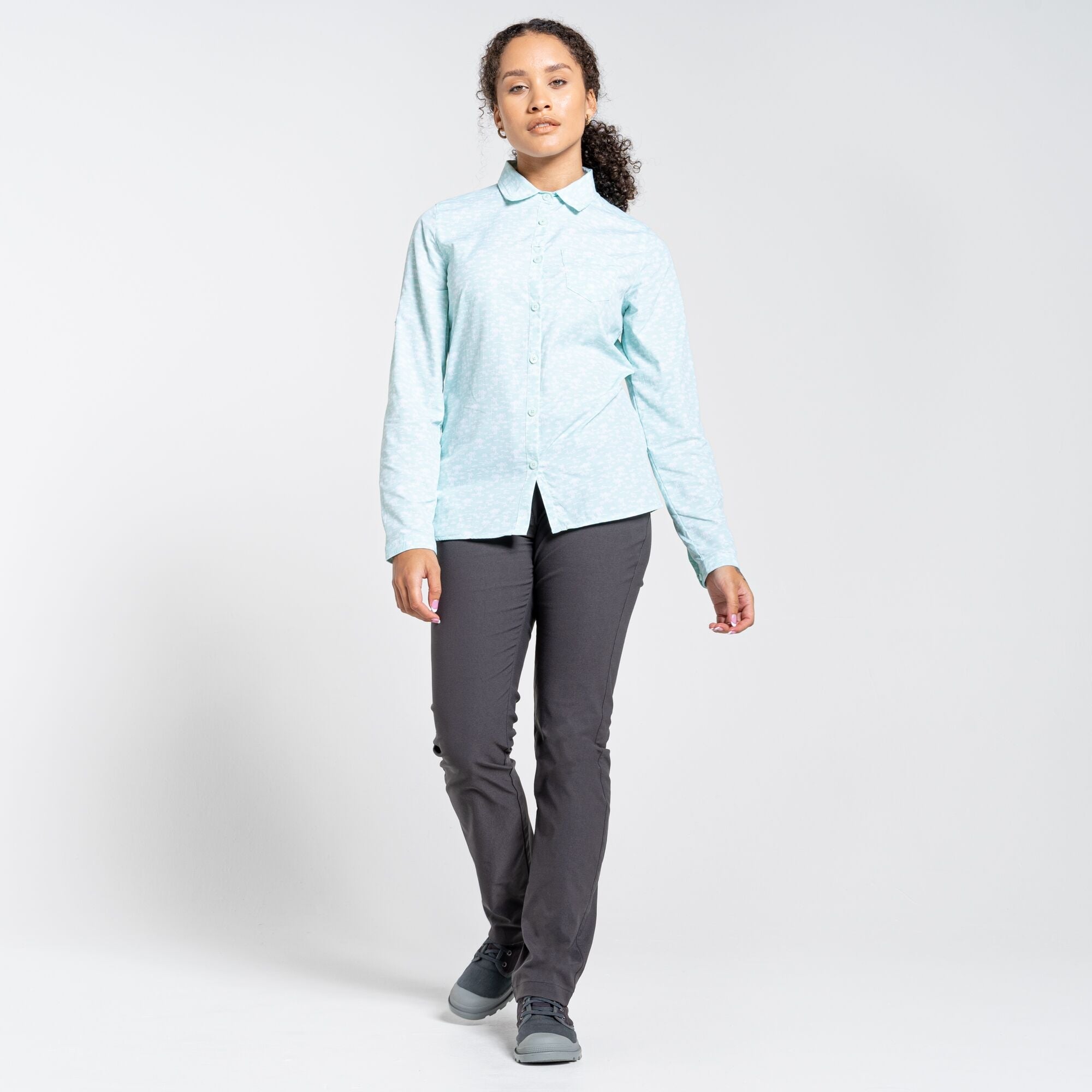 Women's Insect Shield® Callo Long-Sleeved Shirt - Poolside Green Print