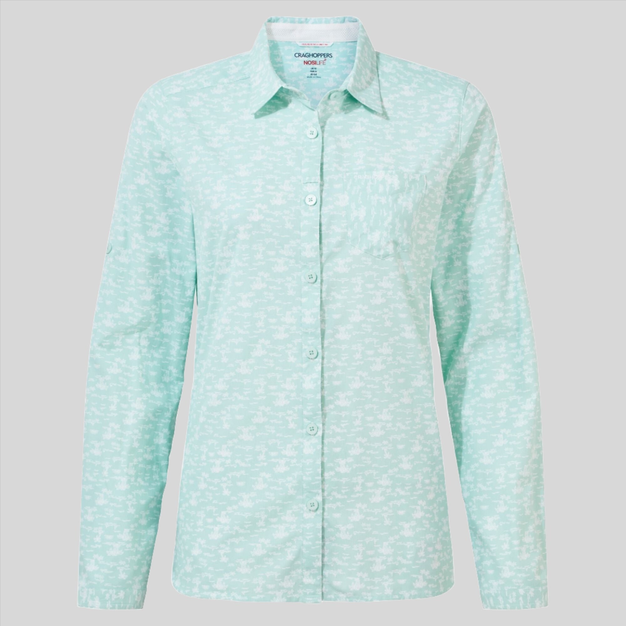 Women's Insect Shield® Callo Long-Sleeved Shirt | Poolside Green Print