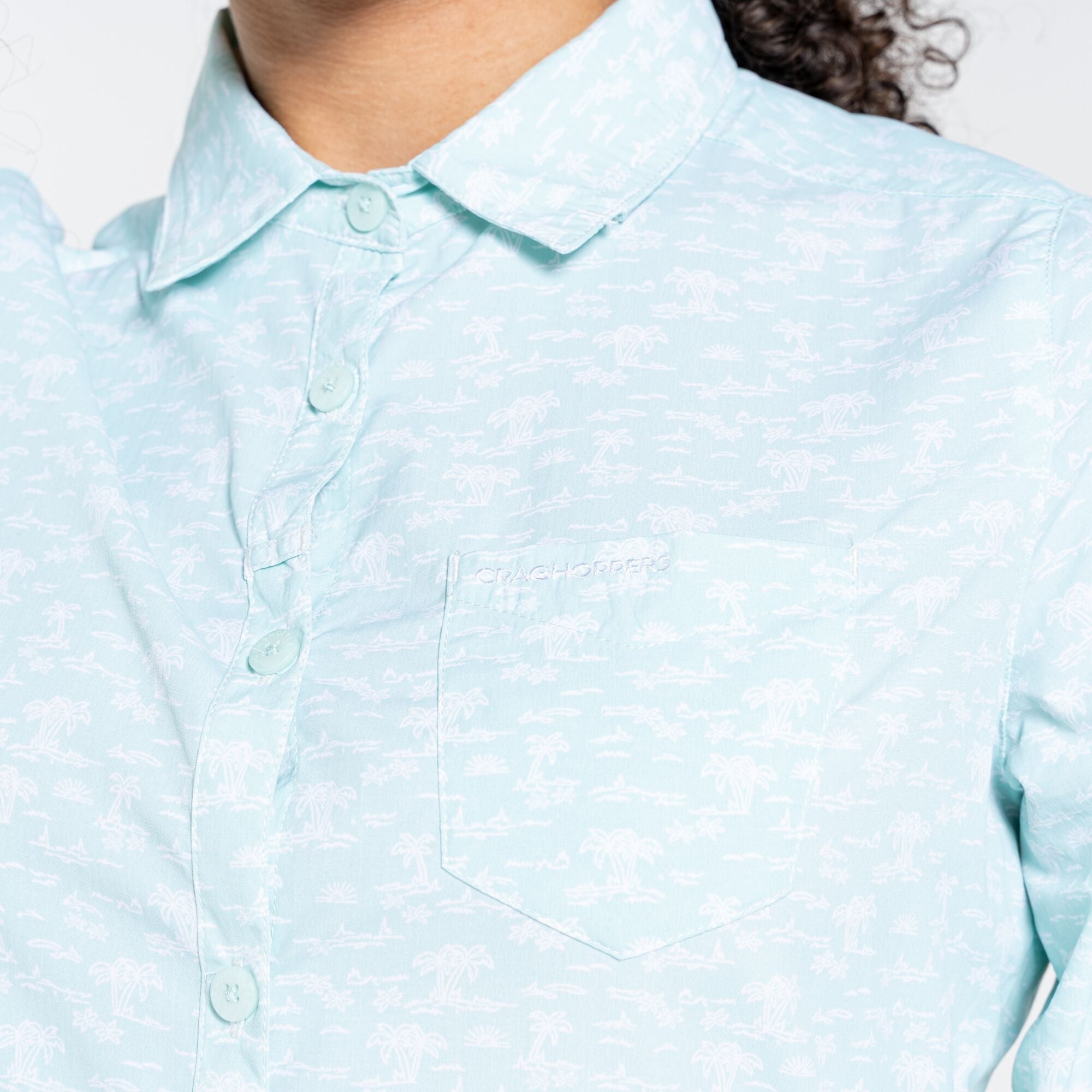 Women's Insect Shield® Callo Long-Sleeved Shirt - Poolside Green Print