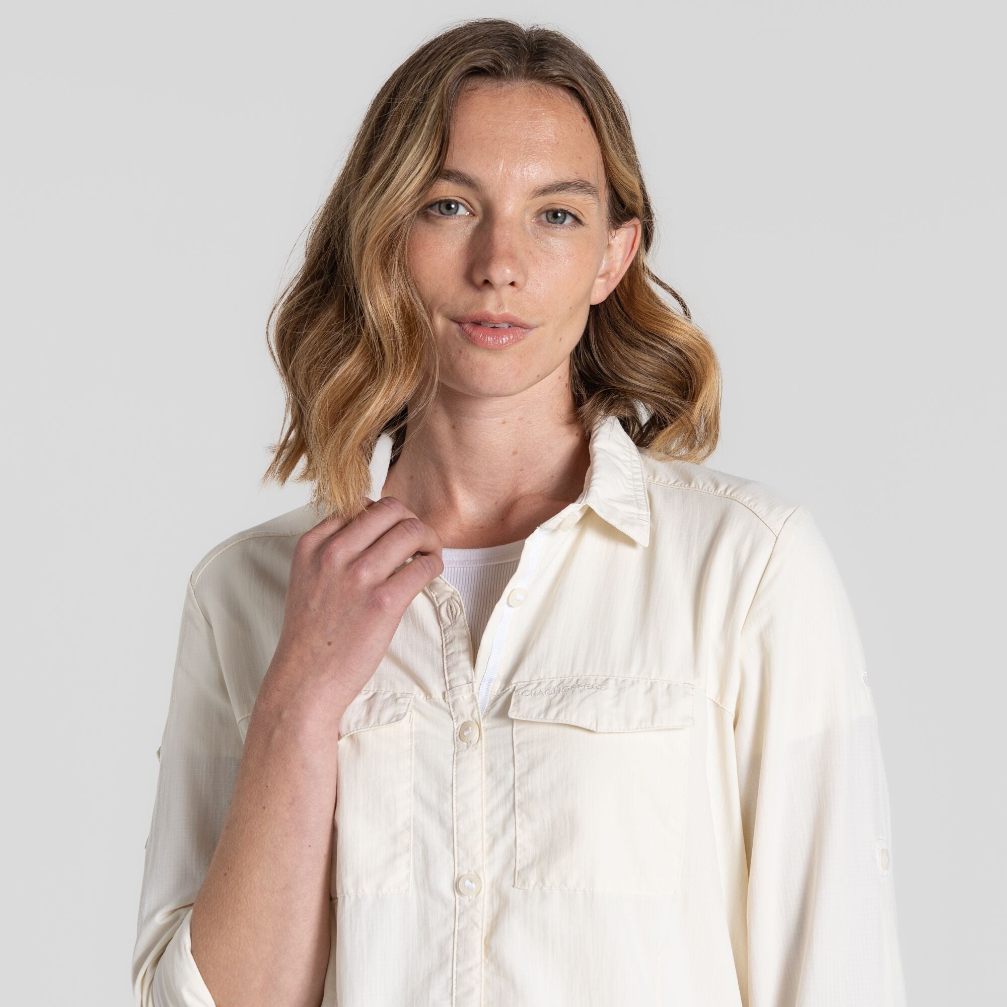 Women's Insect Shield® Adventure III Long-Sleeved Shirt - Sea Salt