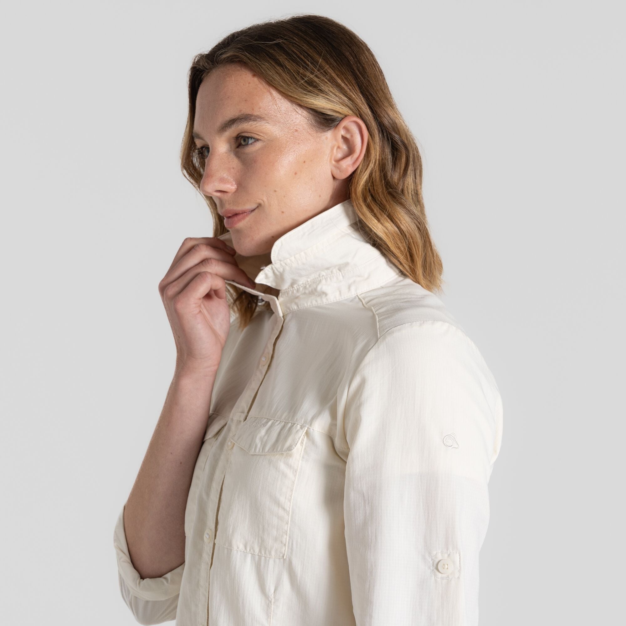 Women's Insect Shield® Adventure III Long-Sleeved Shirt - Sea Salt
