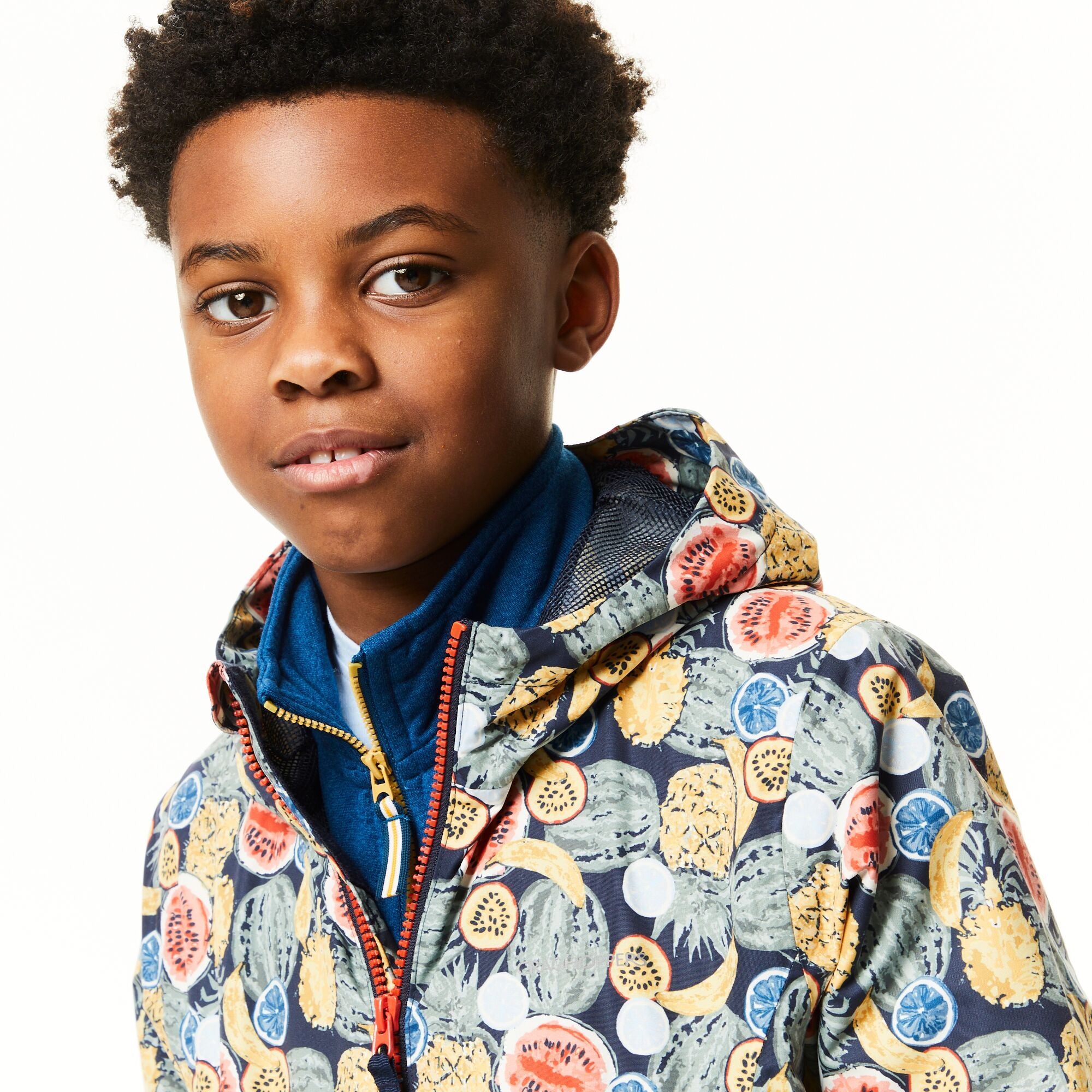 Kid's Landry Waterproof Jacket | Blue Navy Print