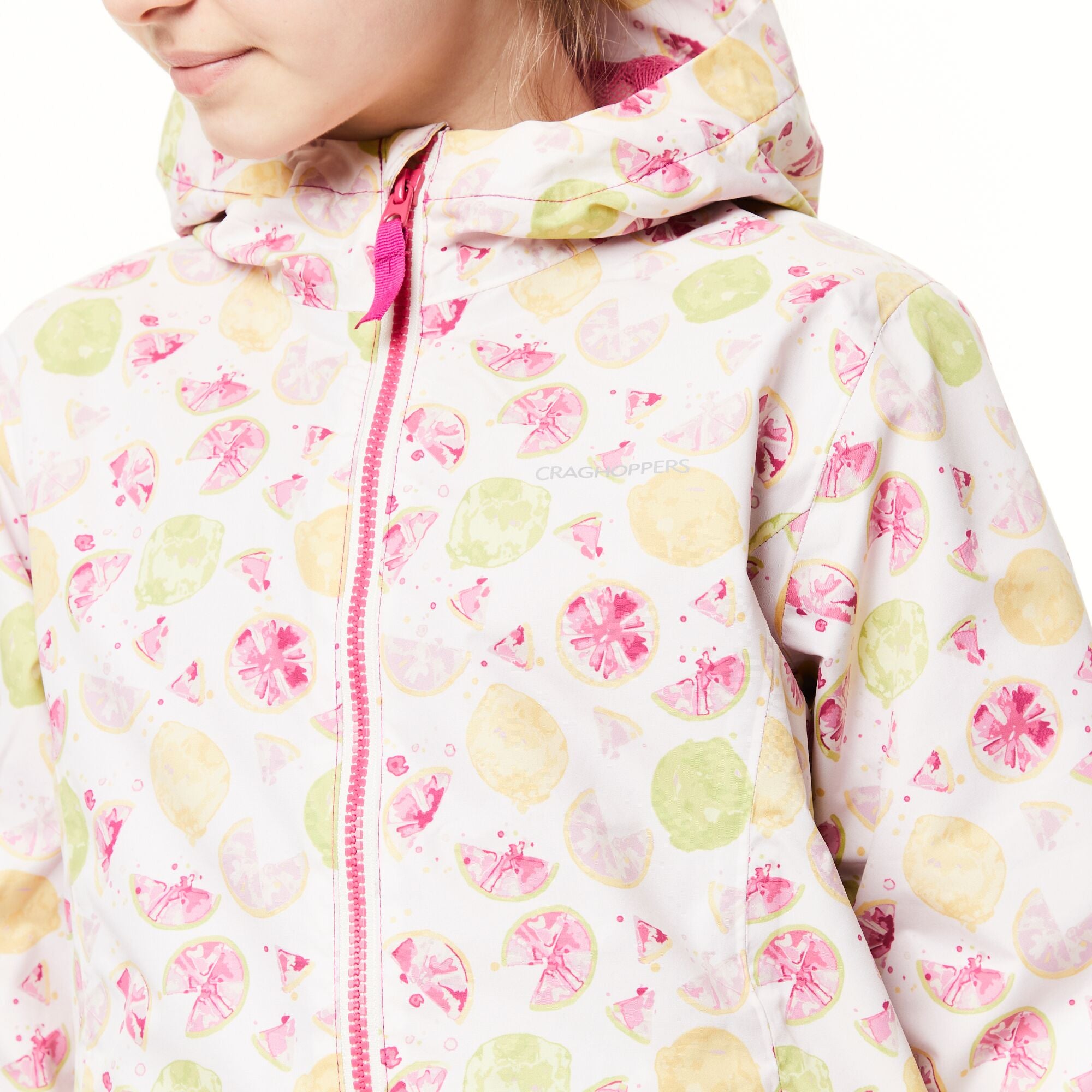 Kid's Landry Waterproof Jacket - Raspberry Print