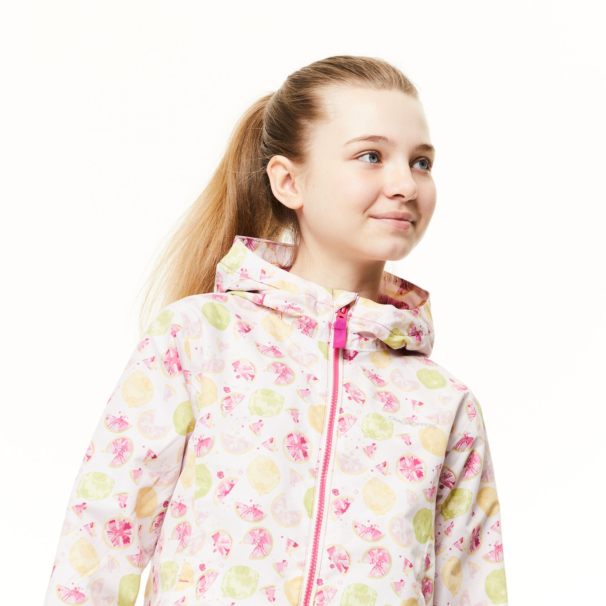 Kid's Landry Waterproof Jacket - Raspberry Print