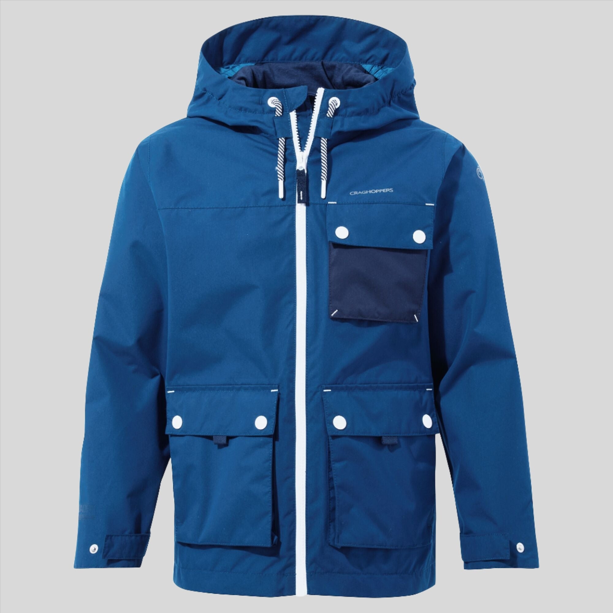 Kid's Carter Waterproof Jacket | Poseidon Blue