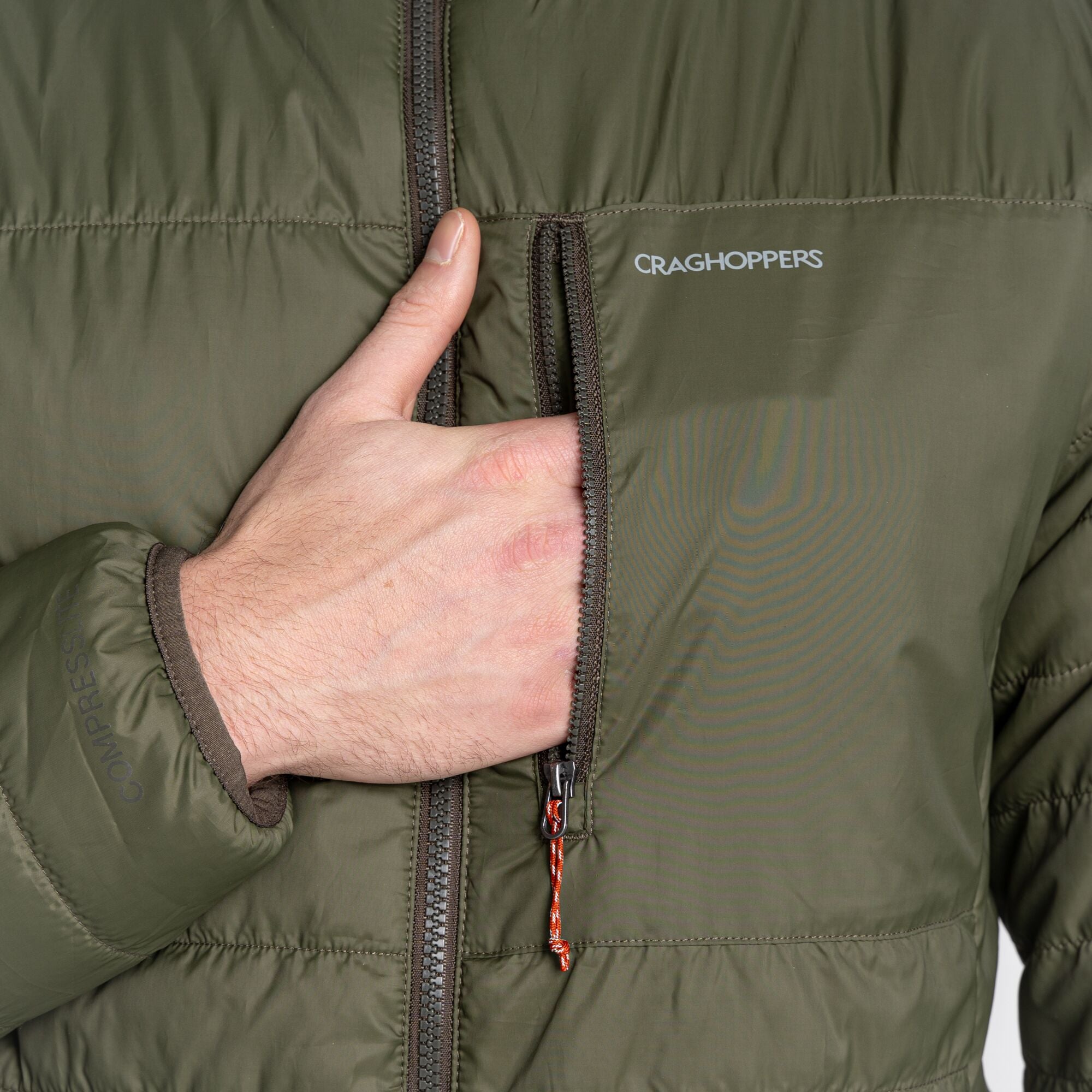 Men's Compresslite Hooded Jacket - Parka Green