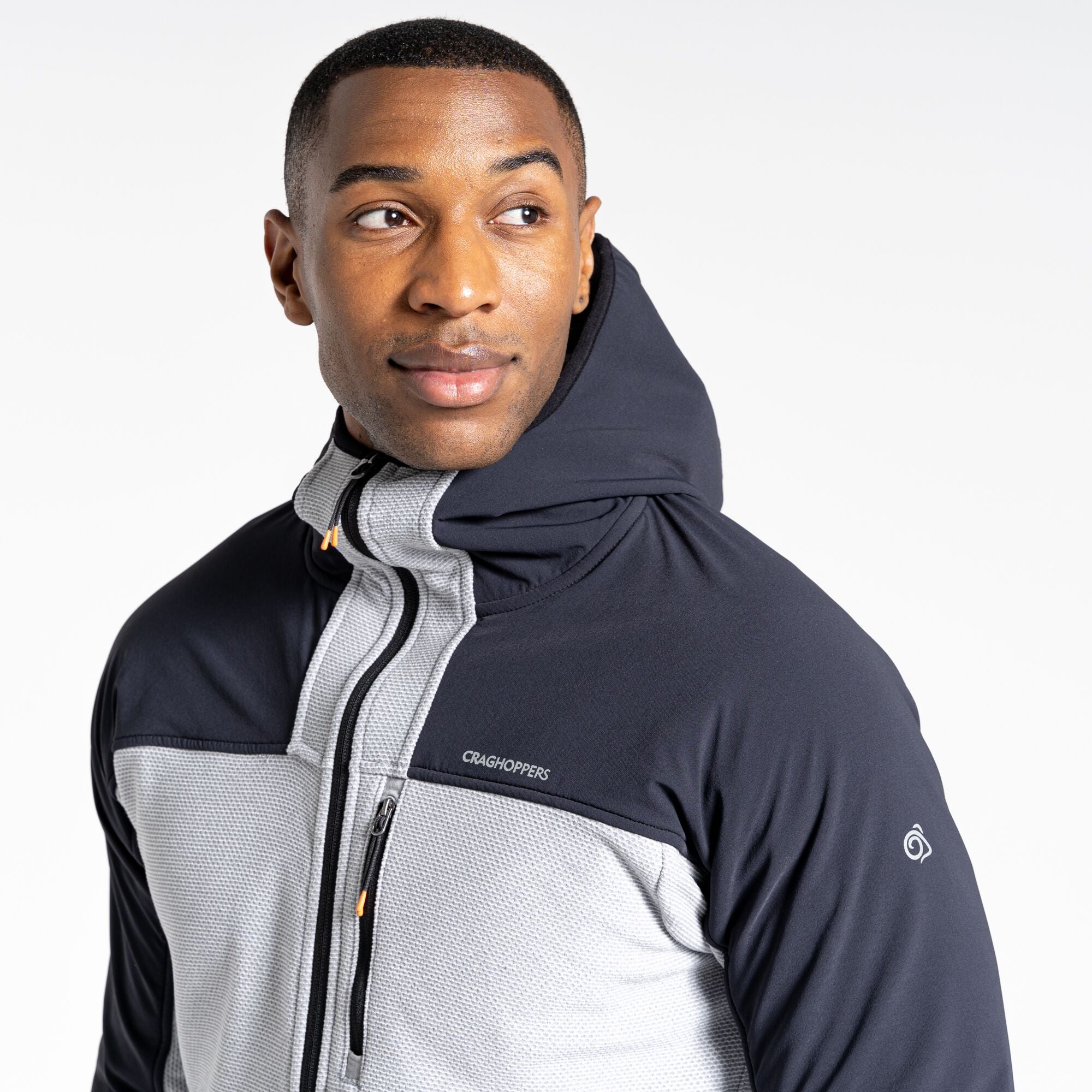 Men's Abrigo Hooded Jacket - Black/Cloud Grey