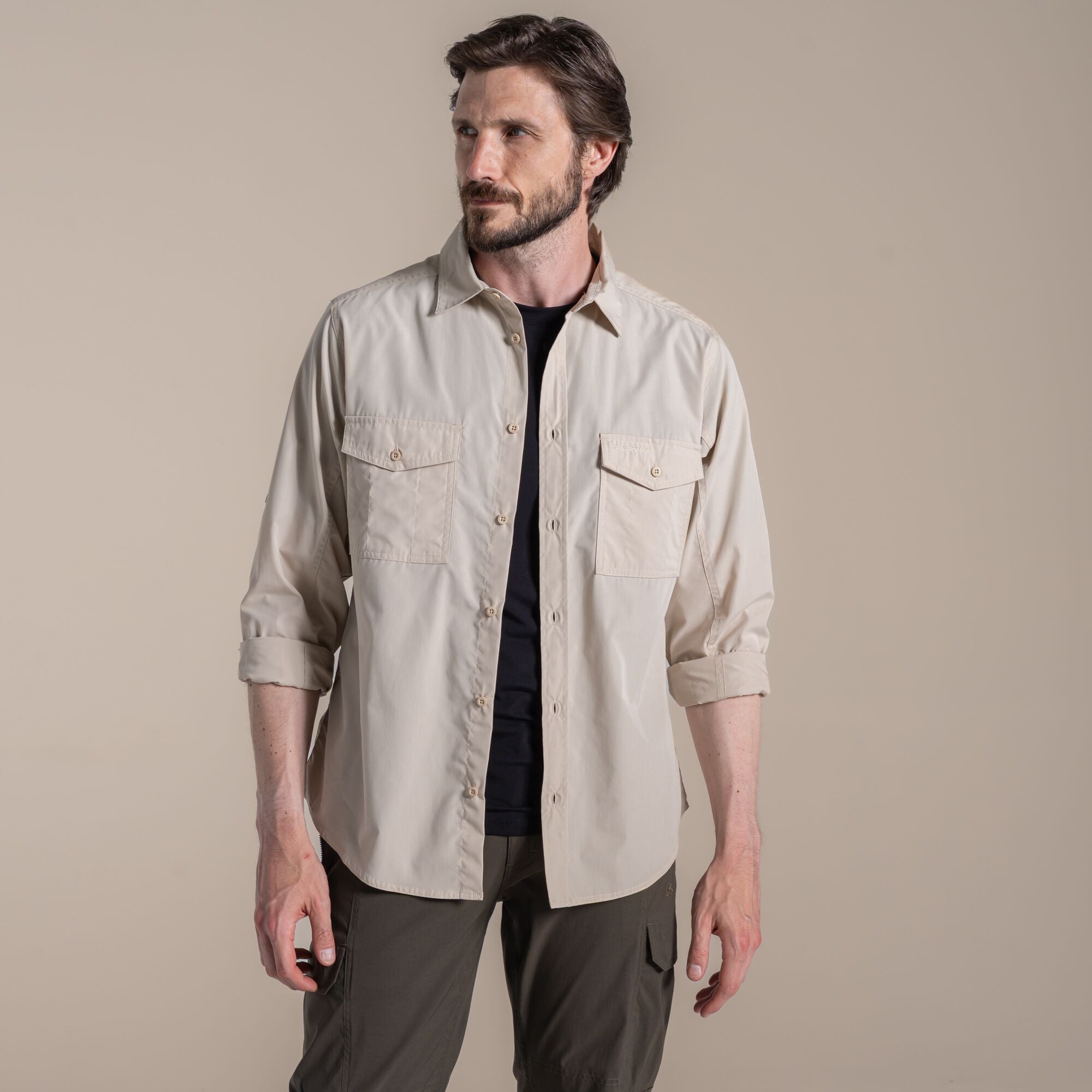 Men's Kiwi II Long Sleeved Shirt - Oatmeal