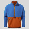 Unisex Whitlaw Half Zip Fleece - Avalanche Blue/Potters Clay