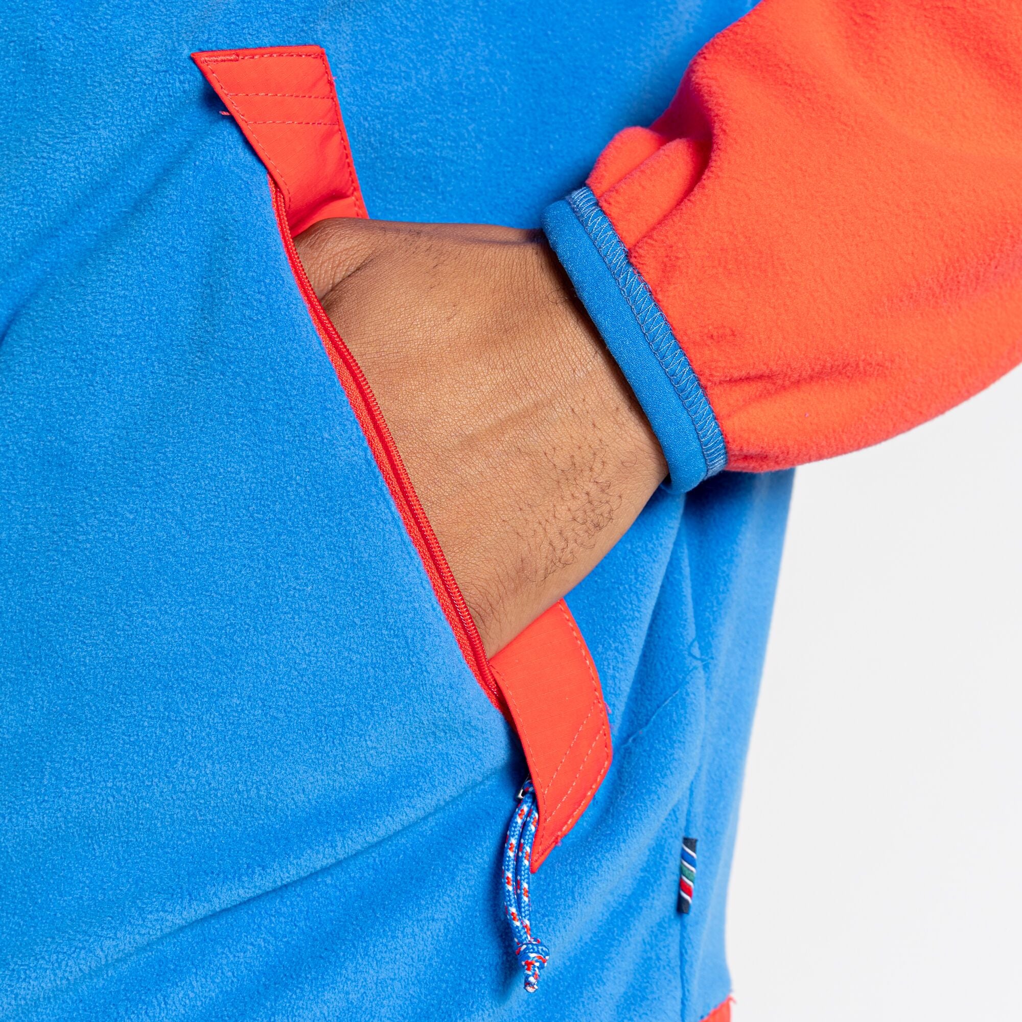 Unisex Welwood Half Zip | Lava Red/Falls Blue