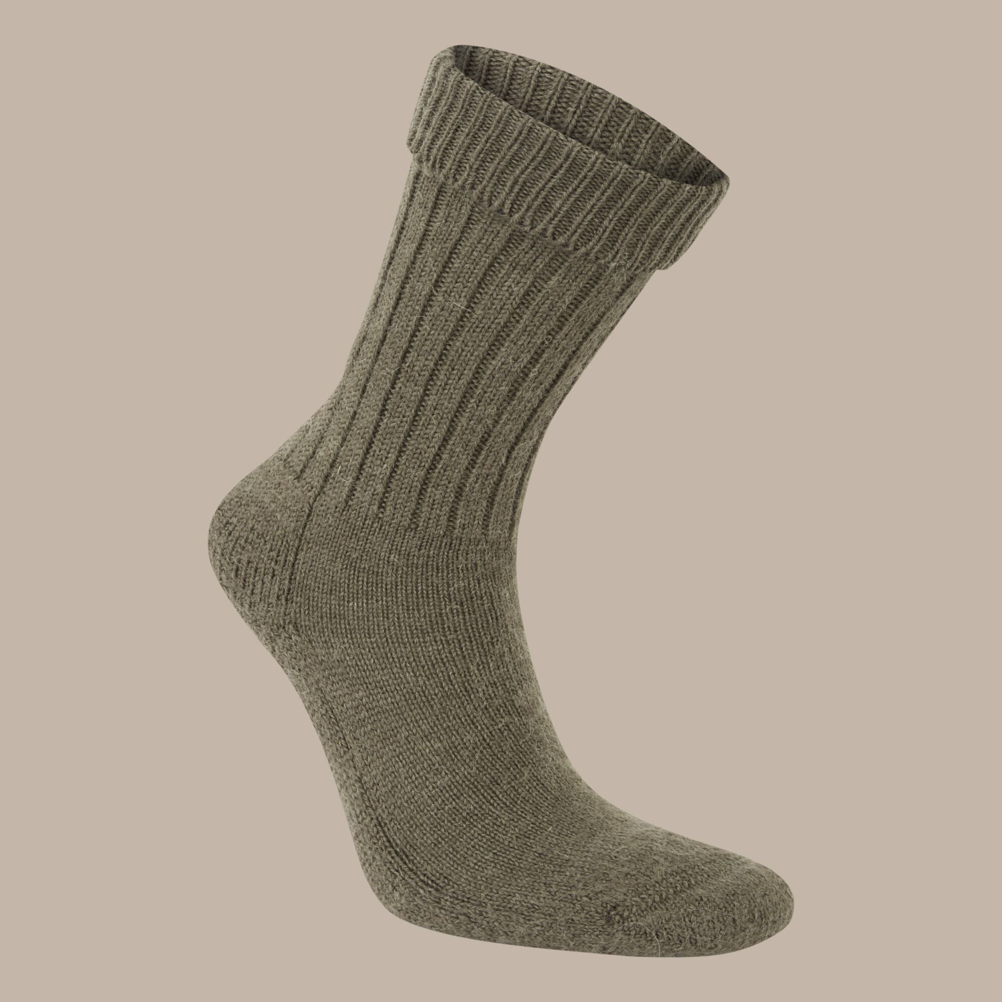 Unisex Wool Hiker Socks - Woodland Green Marl