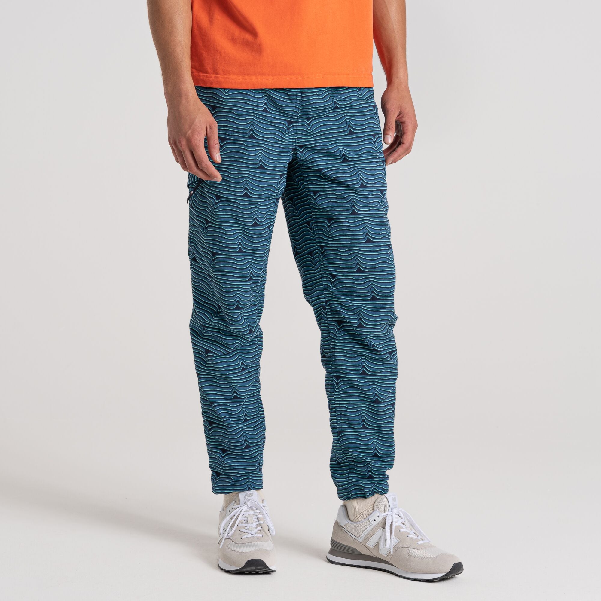 Unisex Hossa Pants - Poseidon Blue Print