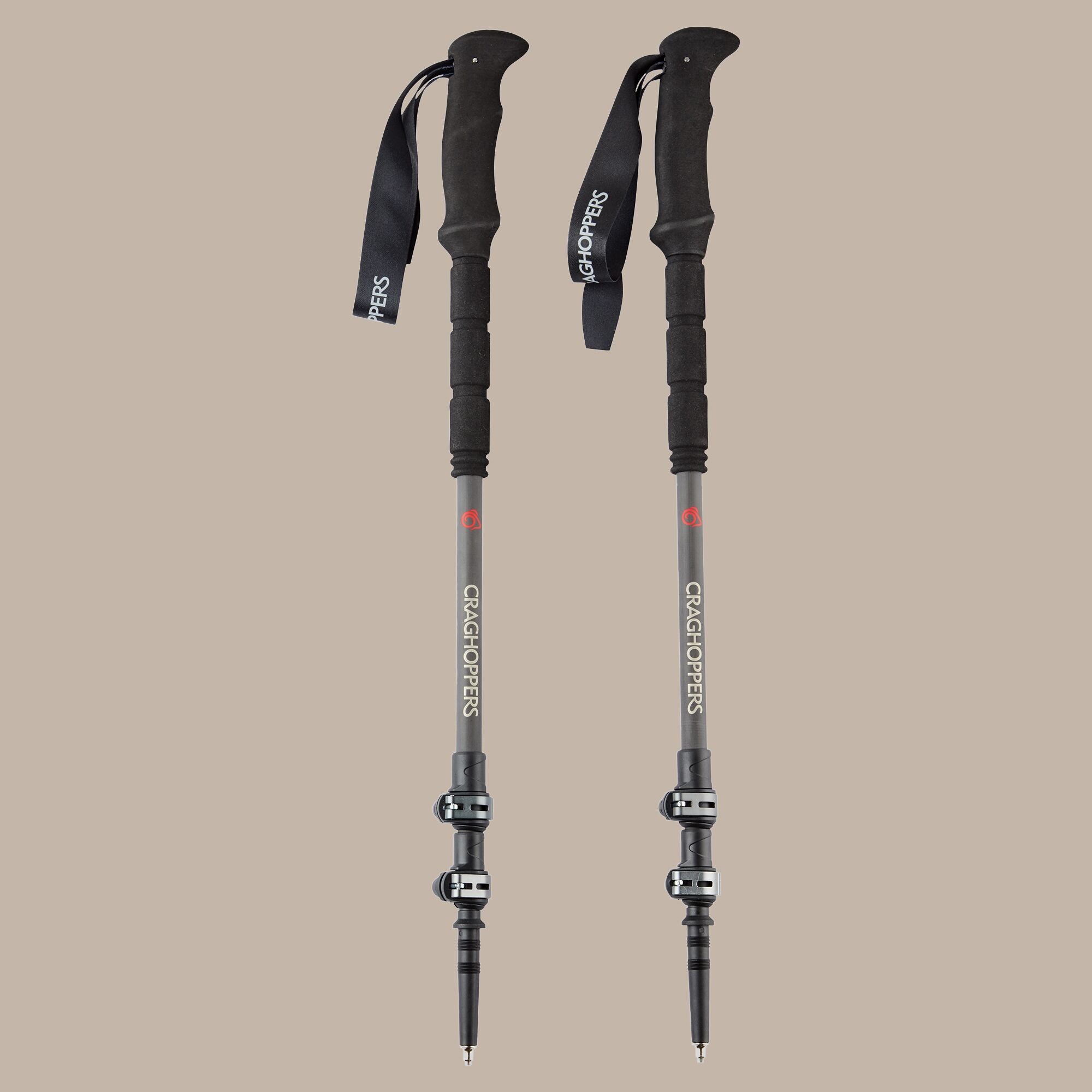 Treklite Carbon Walking Poles - Raw Carbon