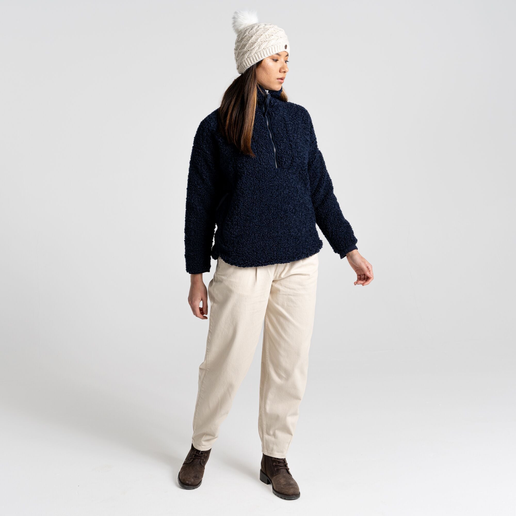 Women's Orlena Half Zip Fleece | Blue Navy