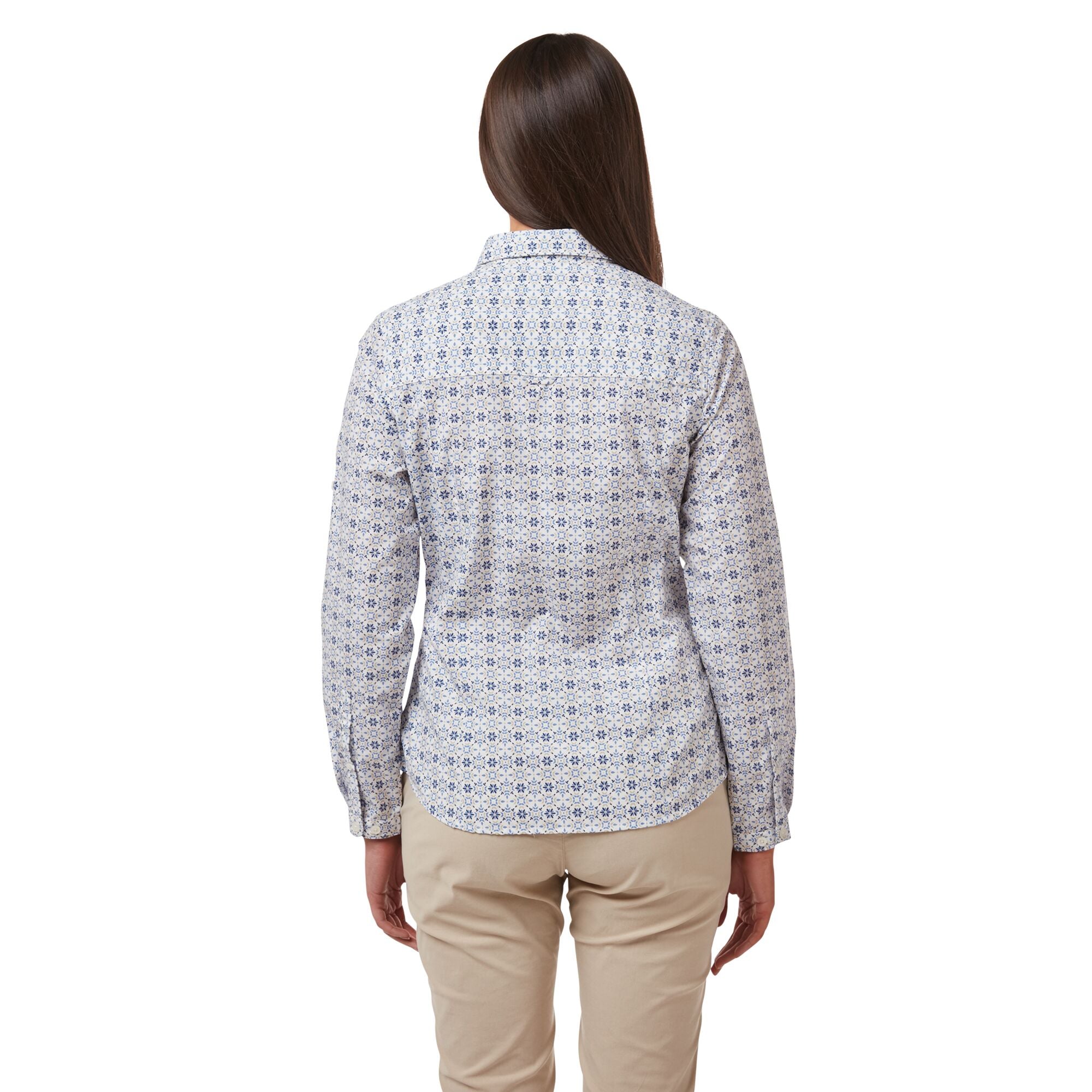 Women's Kiwi Long Sleeved Shirt - Galaxy Blue Print