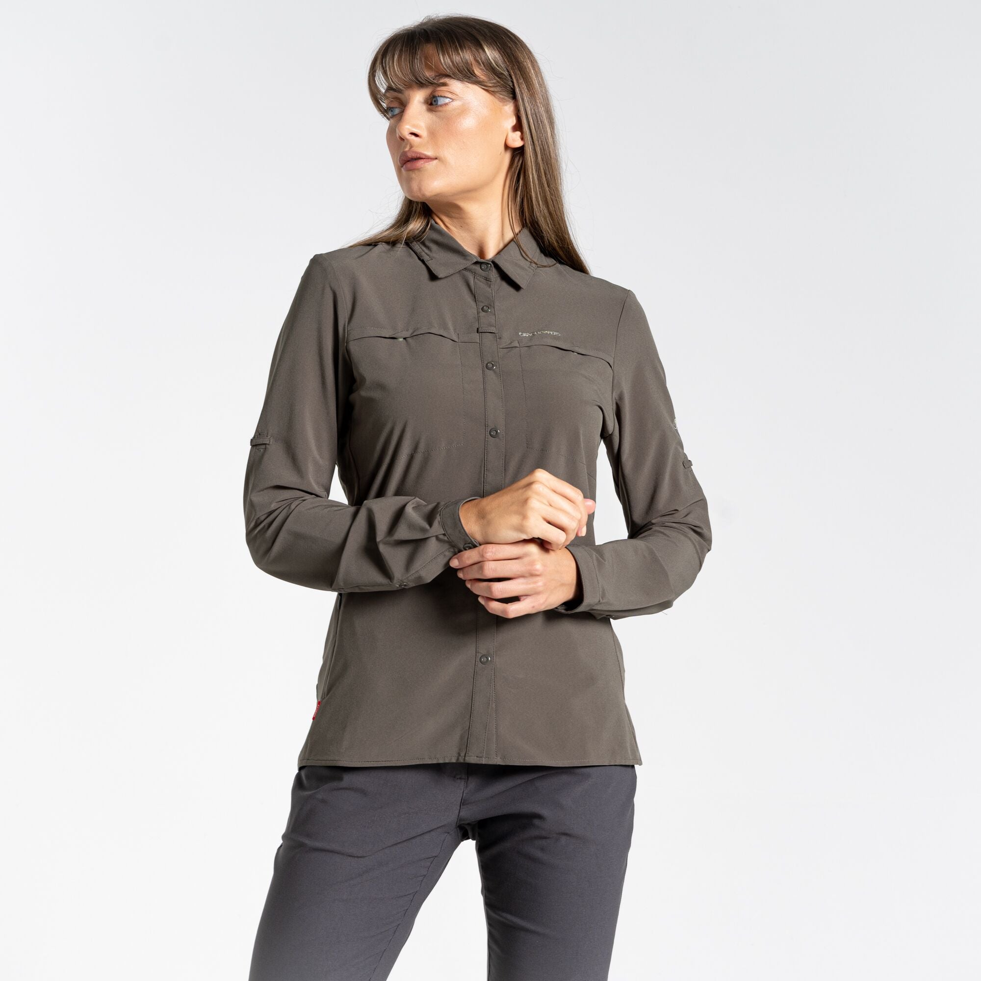 Women's Insect Shield® Pro Long-Sleeved Shirt - Mid Khaki