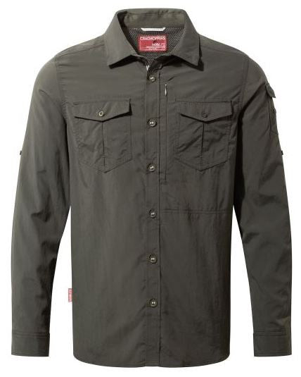 Men's Insect Shield® Adventure II Long Sleeved Shirt | Dark Moss